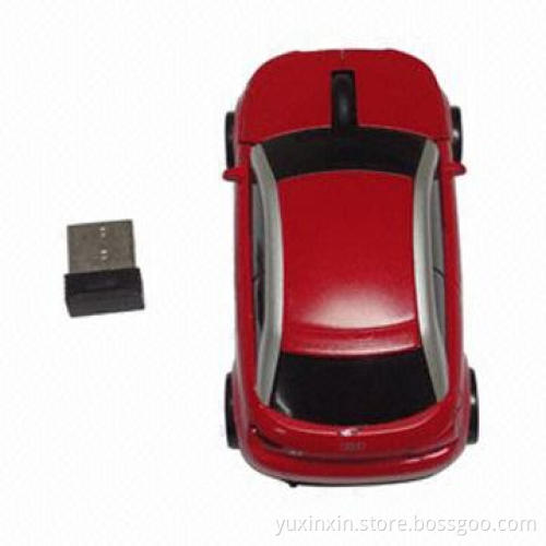 Gift 2.4G Wireless Optical Car Mouse with 10m Distance and 360 Range
